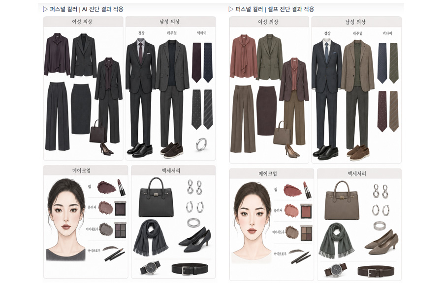 퍼스널컬러 코디네이션 카드
